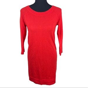 J. Crew Factory Red Merino Wool Alpaca Blend Dress‎ XXS